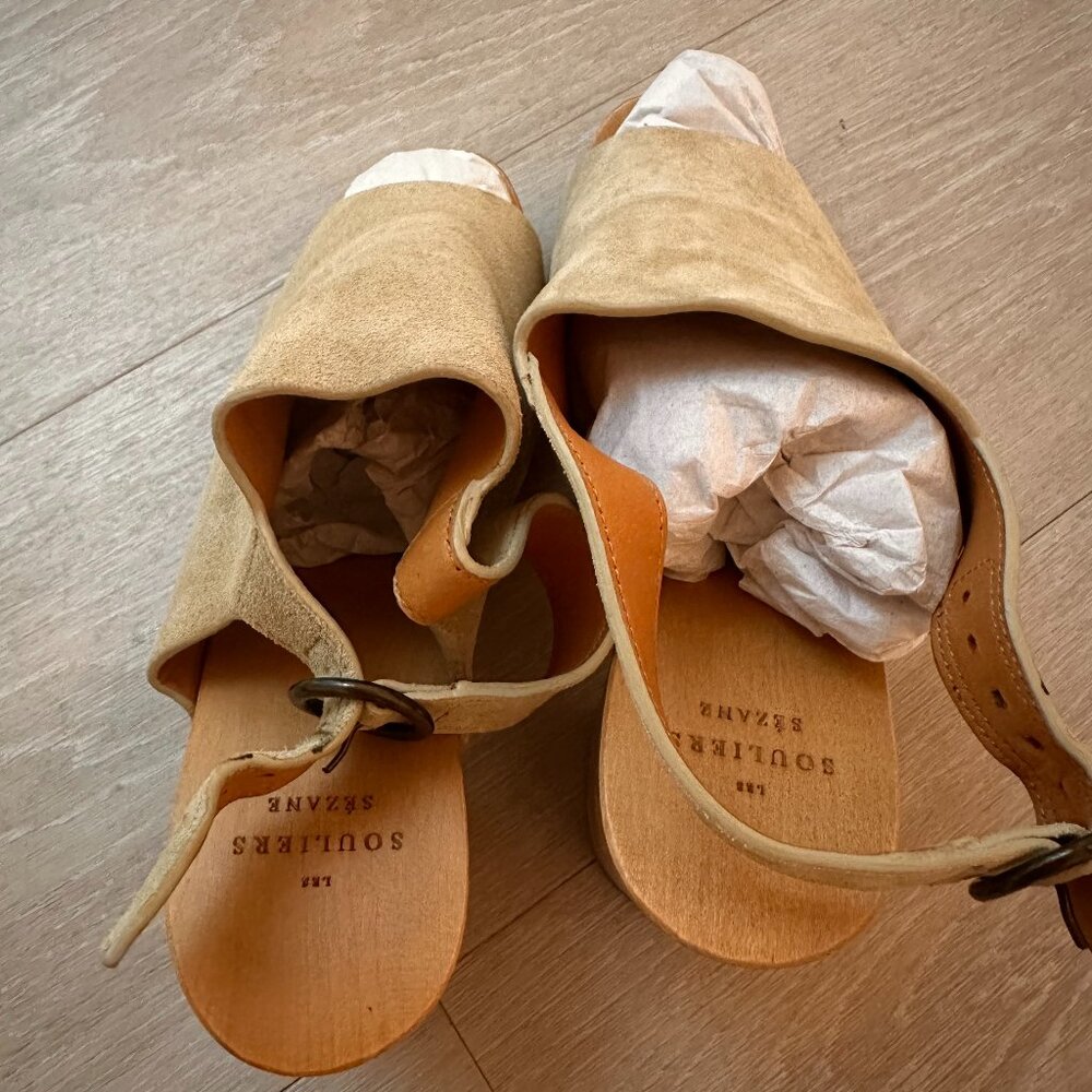 SEZANE Dakota High Clogs, Size US 7 (FR 38) - Picture 8 of 9
